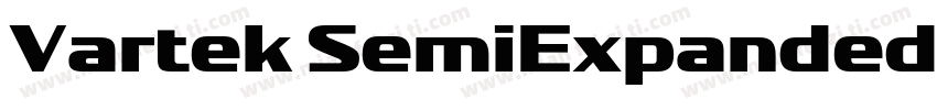 Vartek SemiExpandedMedium Regular字体转换
